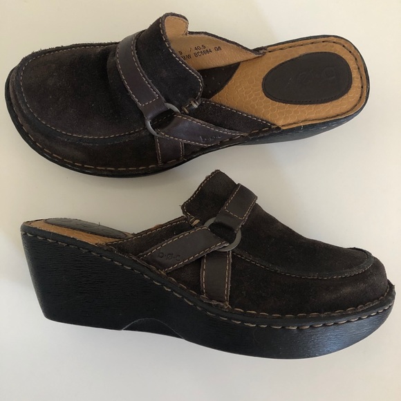 black rubber slip on clogs